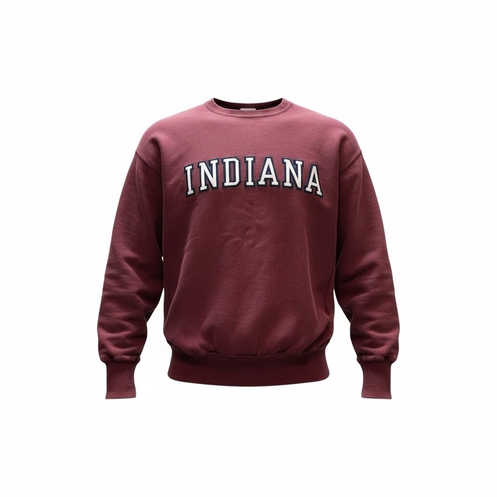 Champion Indiana Reverse Weave Sweatshirt Maroon Mens XL Crewneck Vintage 90s